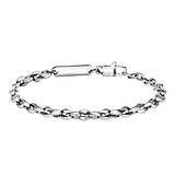 Feifuli Charm Bracelet Chain, Adjustable 3MM Extra Clasp Stainless Steel Bracelet